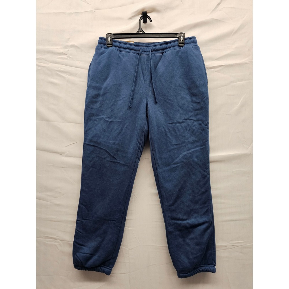 Eddie Bauer Mens Faux Shearling Lined Jogger Blue Cotton Blend Casual Size M‎
